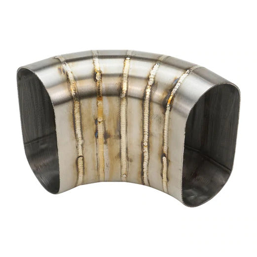 PROFLOW PIE CUT WELDED OVAL VERTICAL 304 STAINLESS STEEL, 4.0" 90 DEG