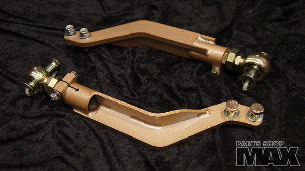 PSM Super Angle Tension Rods for OEM front lower arms on an S14 chassis
