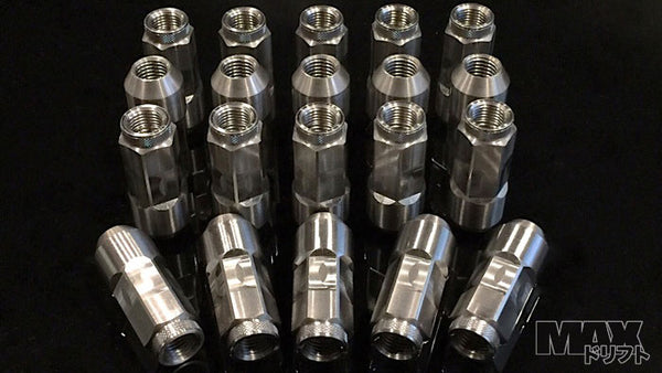 PSM CLEARCOAT STAINLESS 17mm HEX 50mm length Lug Nuts 12x1.25 thread